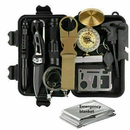 Products 14-In-1 Outdoor Emergency Survival Kit Camping