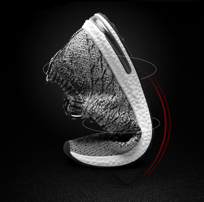 Flying woven mesh sports shoes breathable and comfortable men's shoes with wild travel shoes