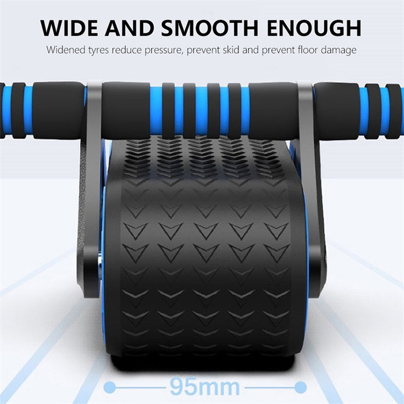 Products Double Wheel Abdominal Exerciser Women Men Automatic Rebound
