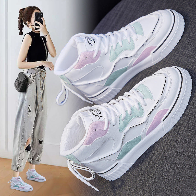 High Top White Shoes Women