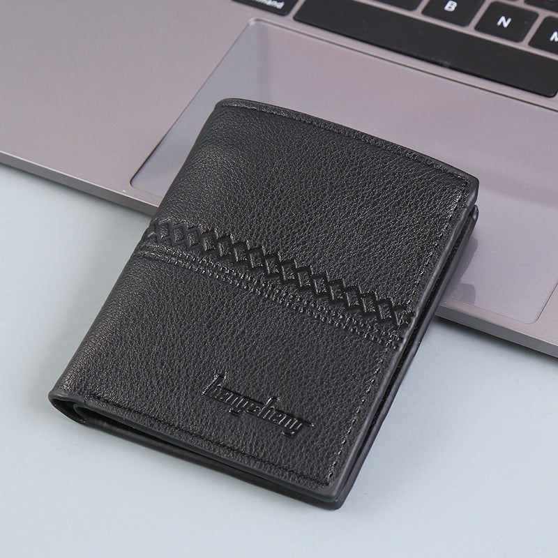 Wallet Men Short Leather Wallet