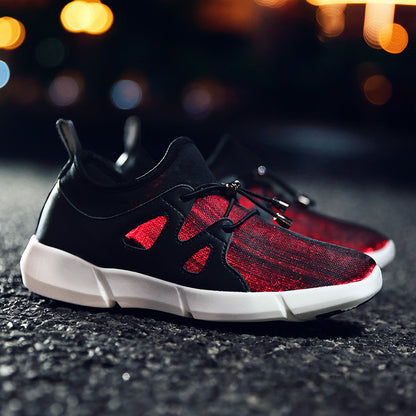 LED luminous mesh shoes