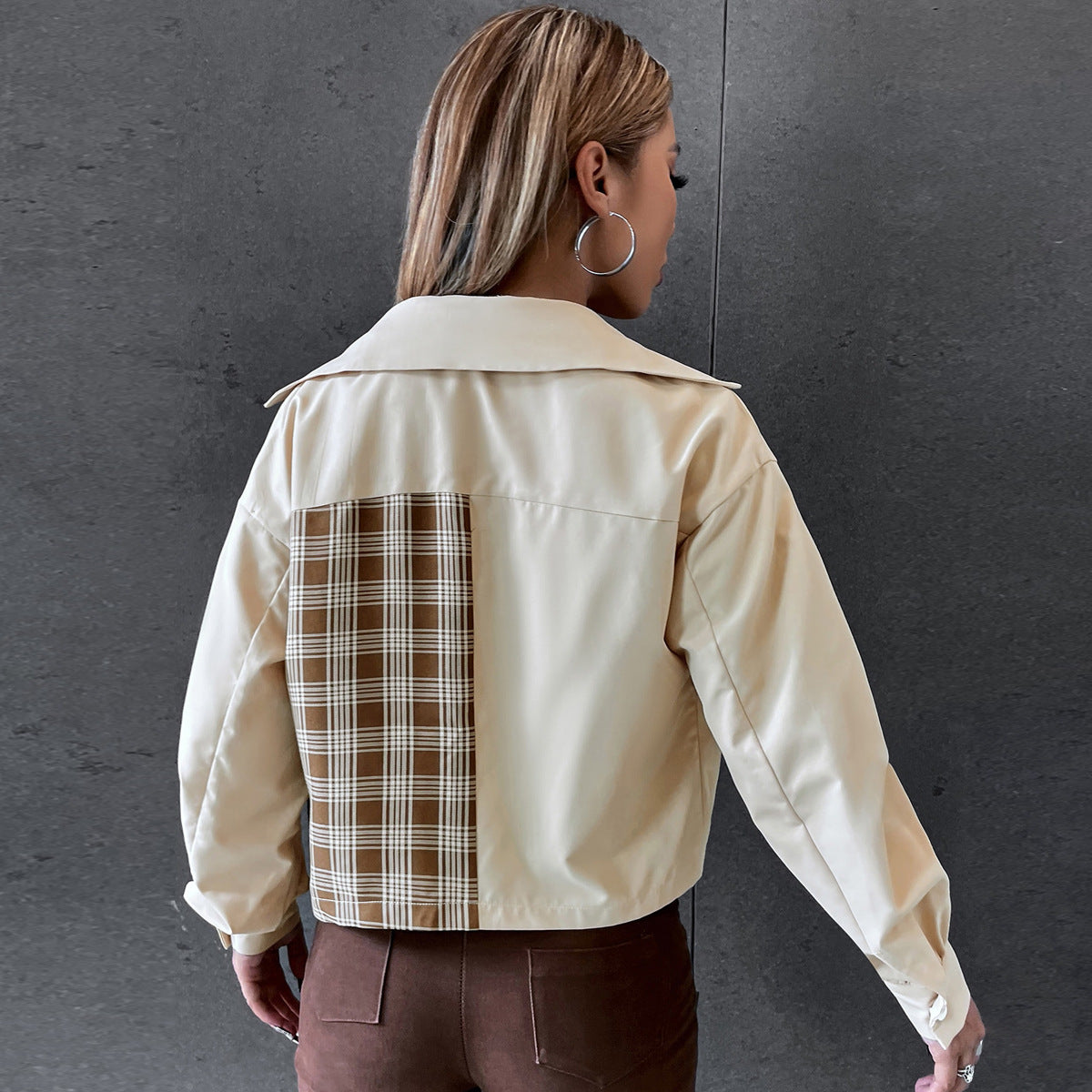 Loose And Casual Single-breasted Lapel Coat