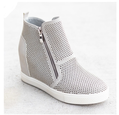 Casual shoes round toe hollow