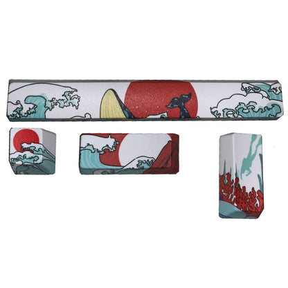 Coral Sea Keycaps PBT Five-sided Sublimation