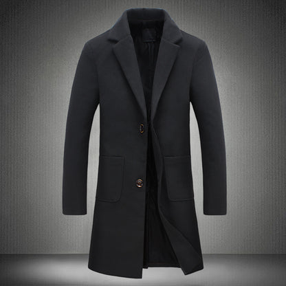Mid-length Coat Men's Slim
