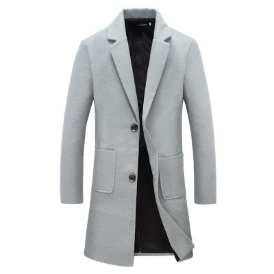 Mid-length Coat Men's Slim