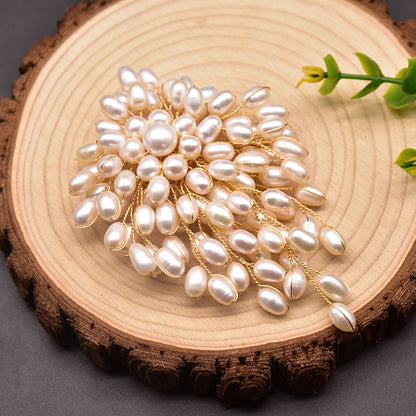 Hand-woven Pearl Brooch