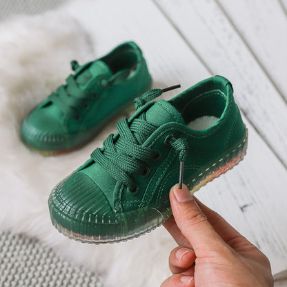 Casual Girls Boys Canvas Shoes Printed