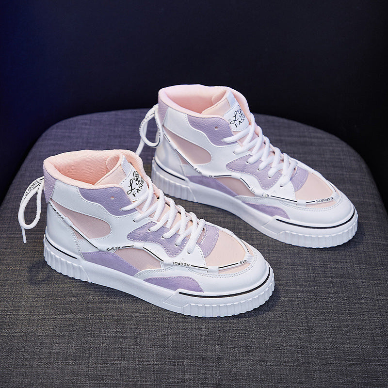 High Top White Shoes Women