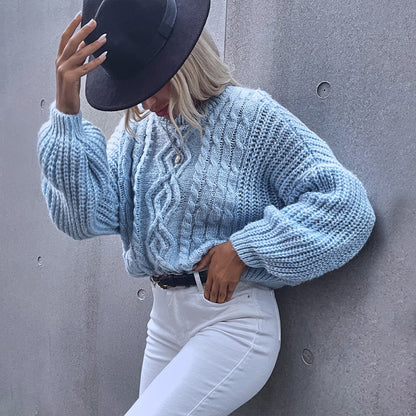 Ladies Round Neck Long Sleeve