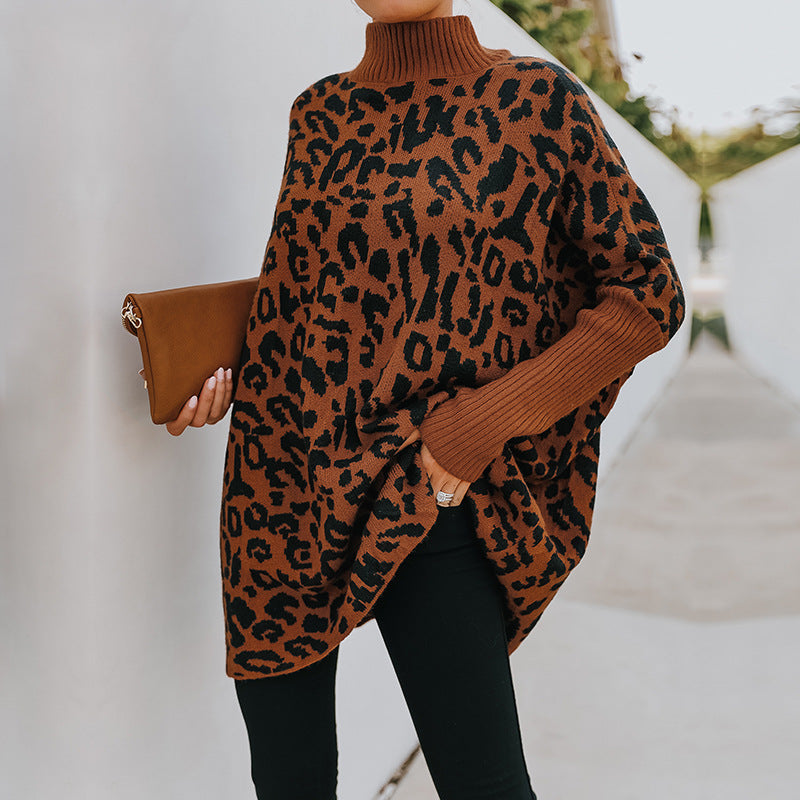 Printed Half Turtleneck Sweater