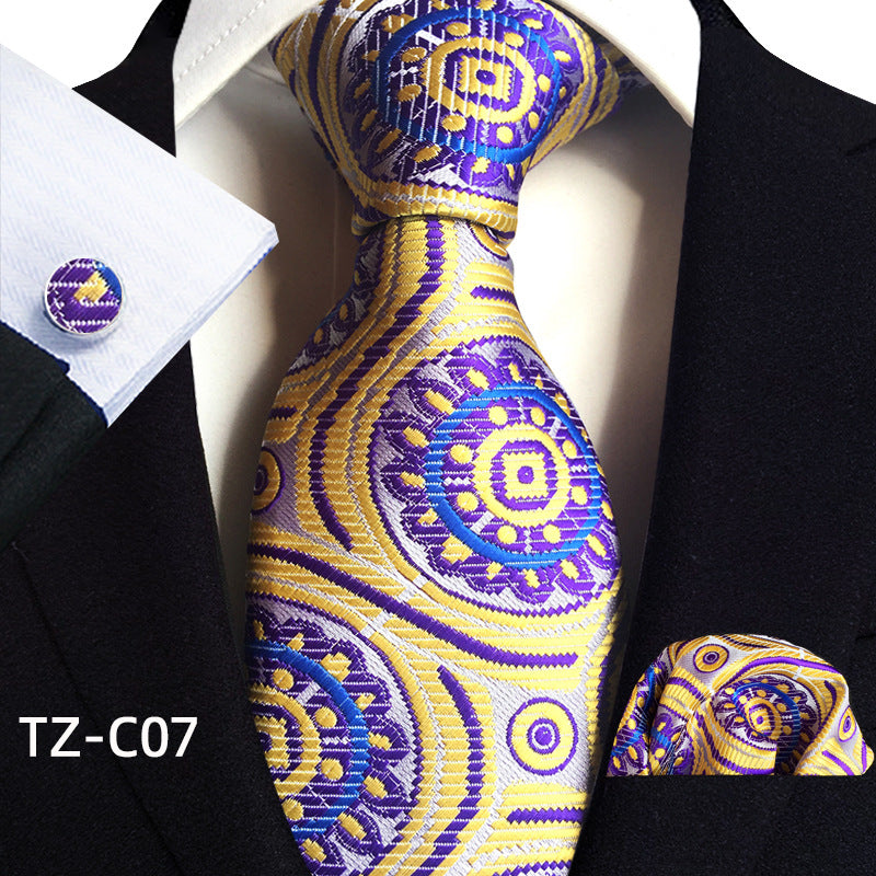 Men's Tie Pocket Towel Cuffs Three Piece Suit