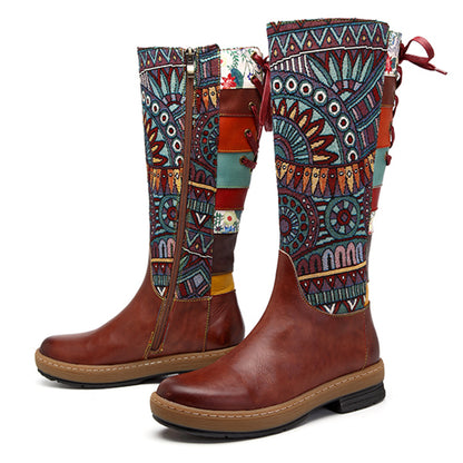 Vintage Mid-calf Boots Women