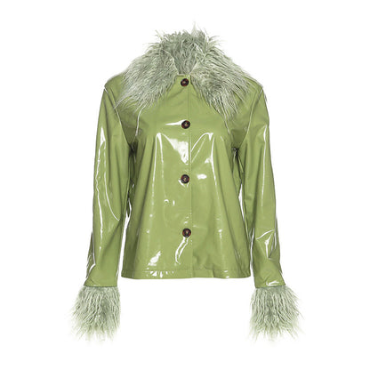 Slim Warm Leather Jacket