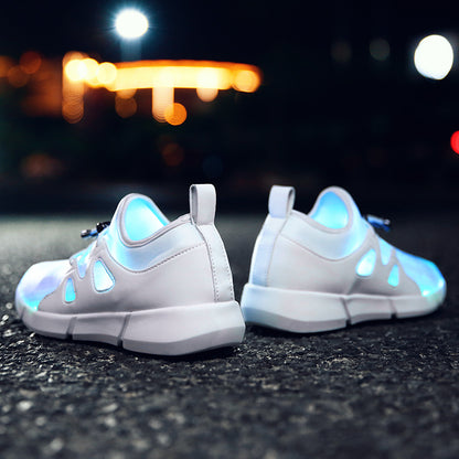LED luminous mesh shoes