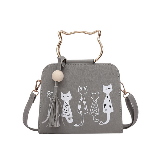 ladies cat handbag shoulder