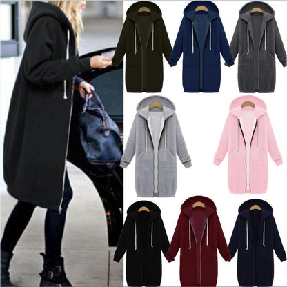 Sweater Fleece Long Jacket