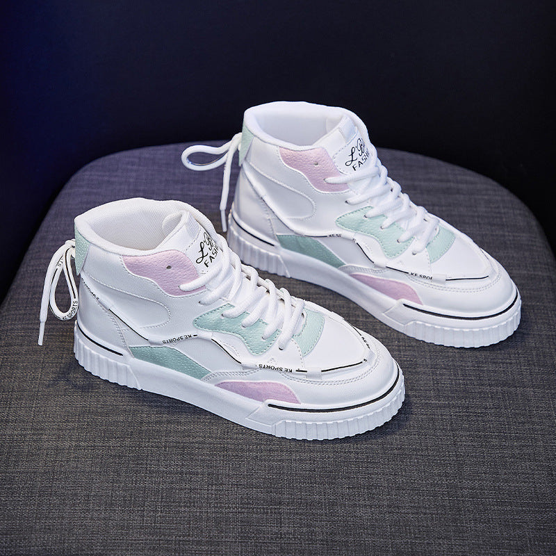 High Top White Shoes Women