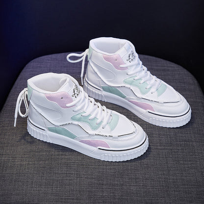 High Top White Shoes Women