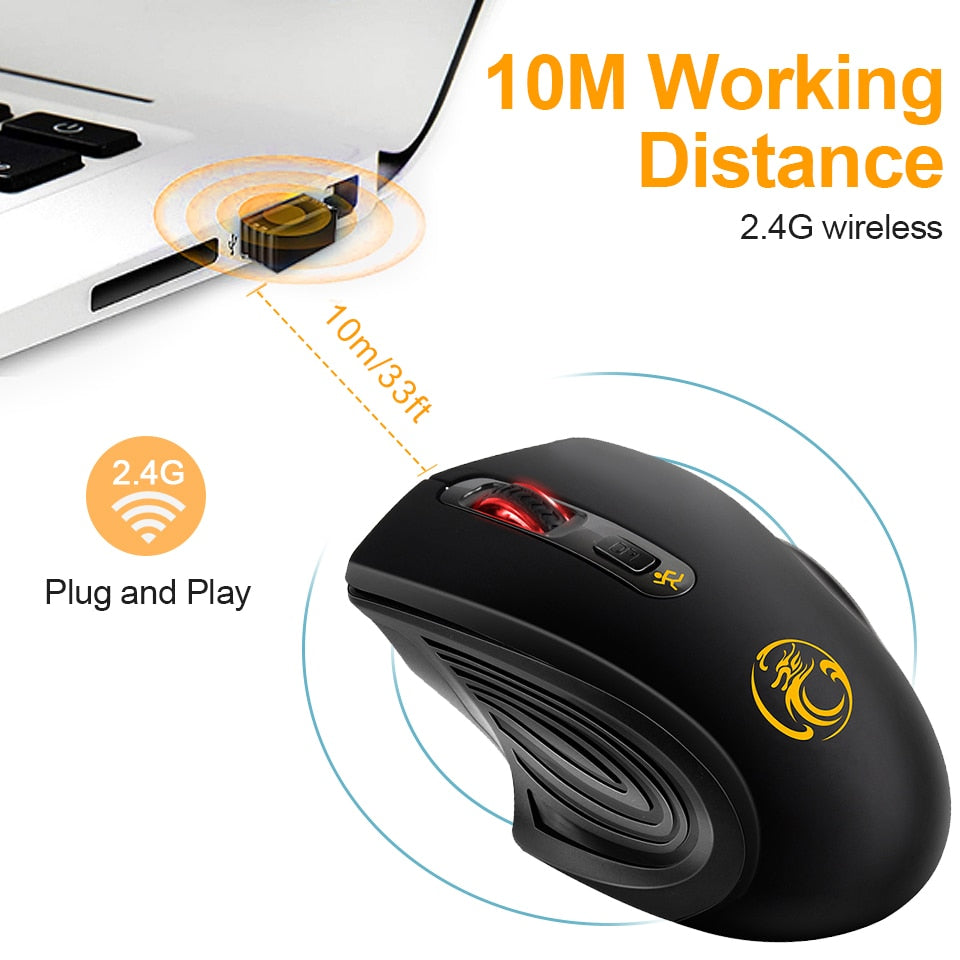 Wireless Mouse USB Computer