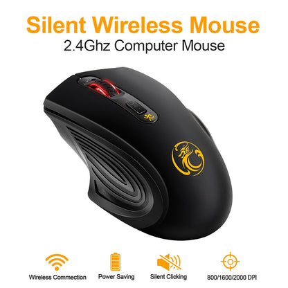 Wireless Mouse USB Computer
