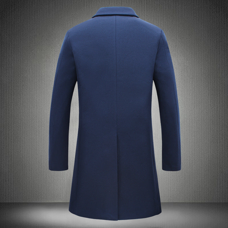 Mid-length Coat Men's Slim