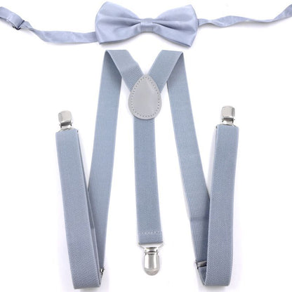Men's Back Tie Bow Tie Suspenders