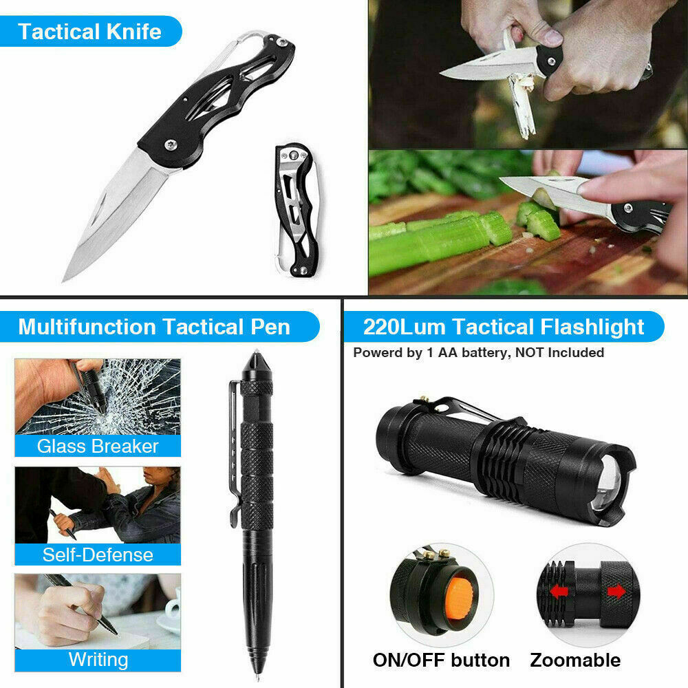 Products 14-In-1 Outdoor Emergency Survival Kit Camping