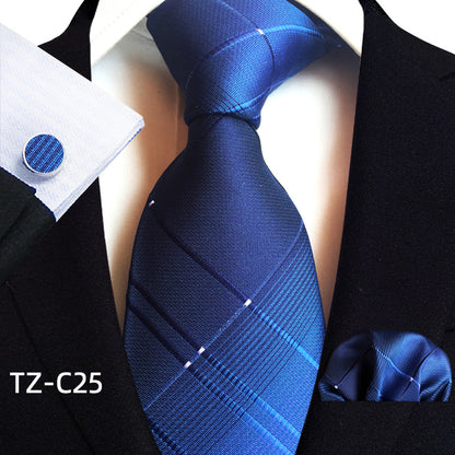 Men's Tie Pocket Towel Cuffs Three Piece Suit