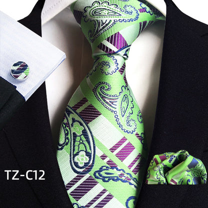 Men's Tie Pocket Towel Cuffs Three Piece Suit