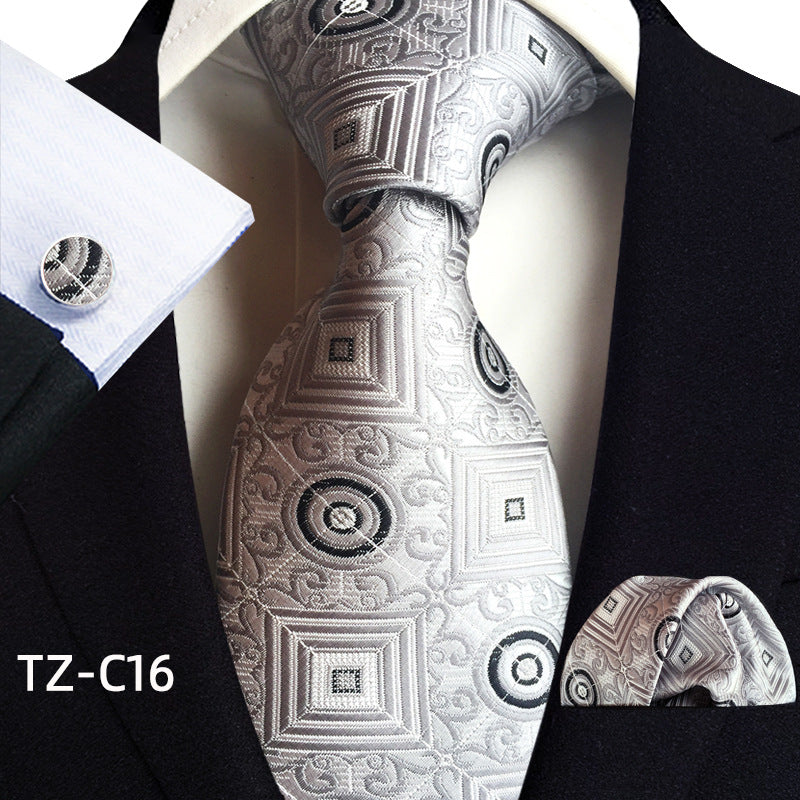 Men's Tie Pocket Towel Cuffs Three Piece Suit