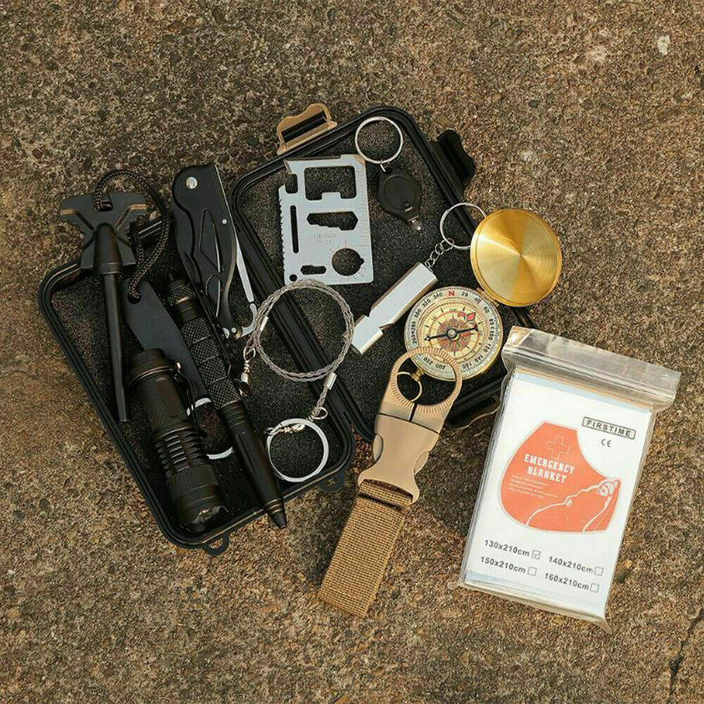 Products 14-In-1 Outdoor Emergency Survival Kit Camping