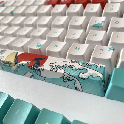 Coral Sea Keycaps PBT Five-sided Sublimation