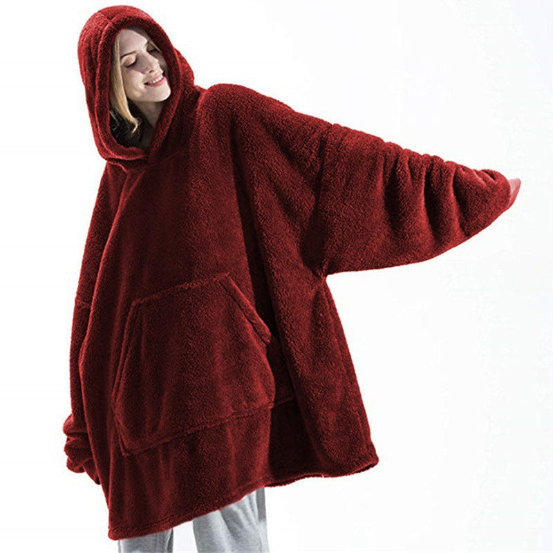 Hoodie Sweatshirt Double-Sided Fleece