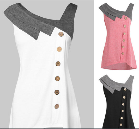 Shirt With Buttons Plus Size Vest