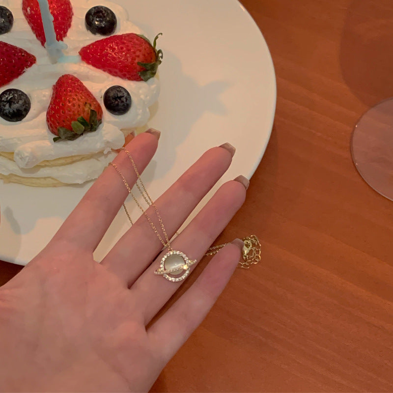 Geometric Titanium Steel Necklace For Female