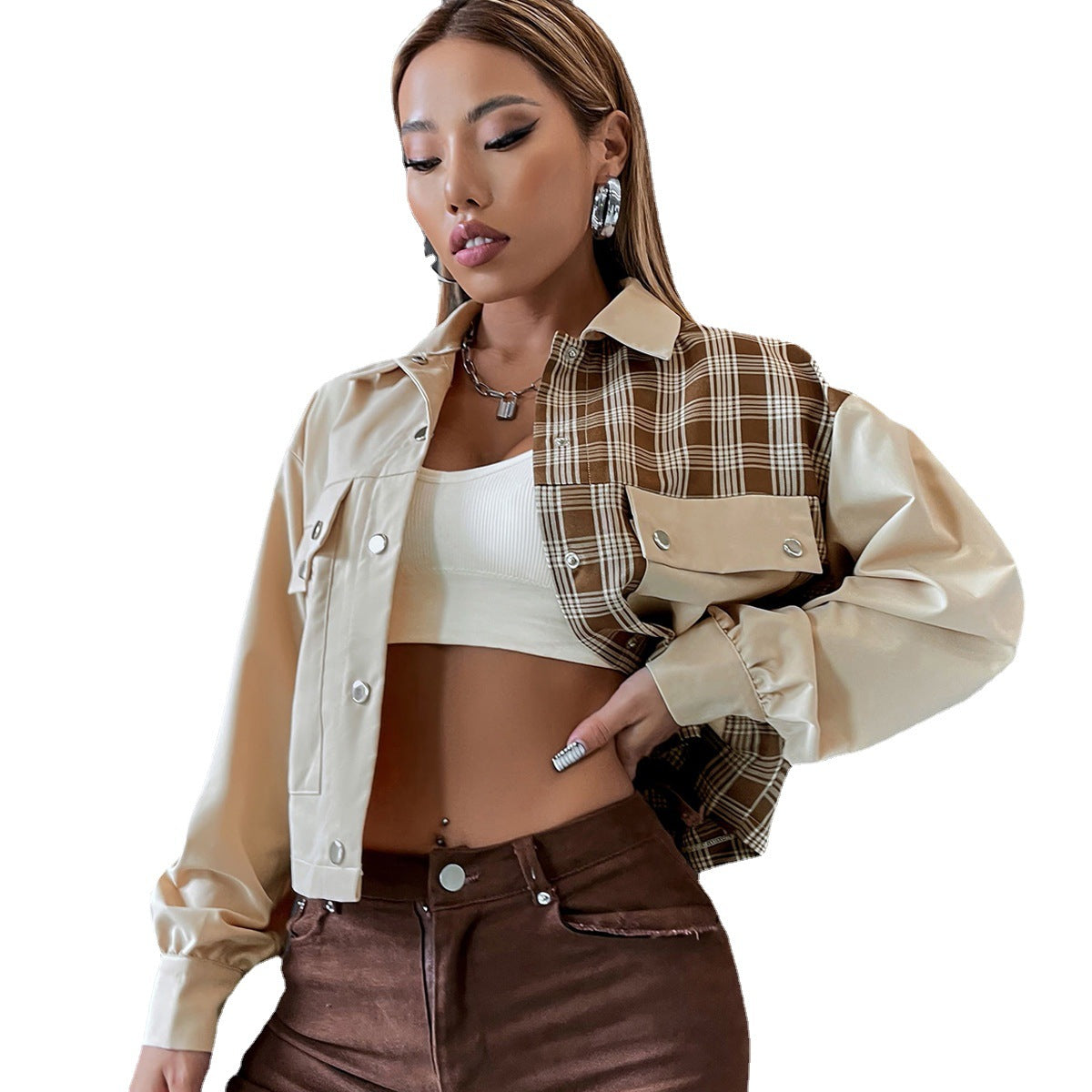 Loose And Casual Single-breasted Lapel Coat