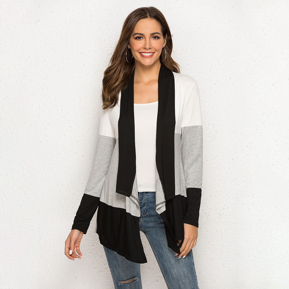 Stitching Long-sleeved Sweater