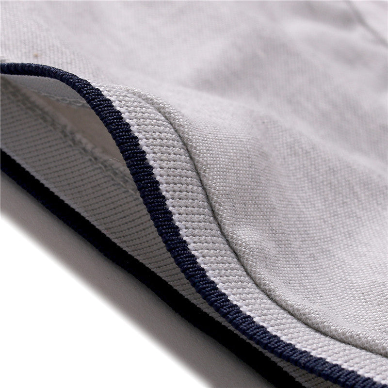 Lapel Men's Top Solid Color