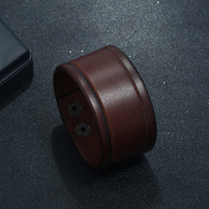 Men's Punk Leather Bracelet