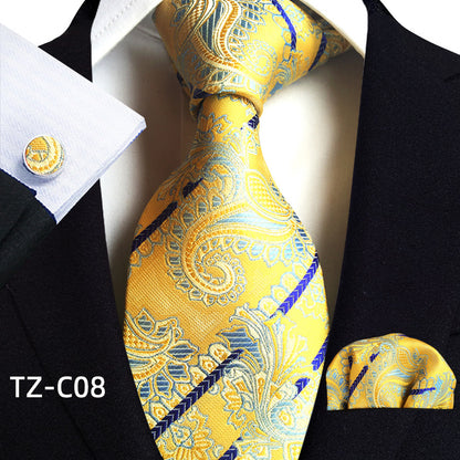 Men's Tie Pocket Towel Cuffs Three Piece Suit