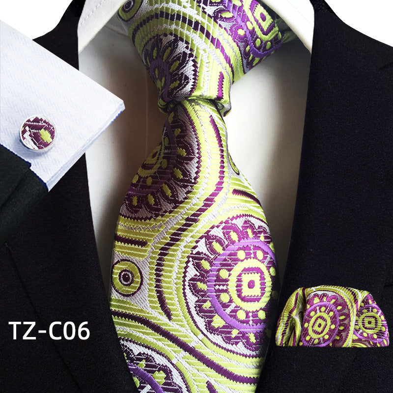 Men's Tie Pocket Towel Cuffs Three Piece Suit