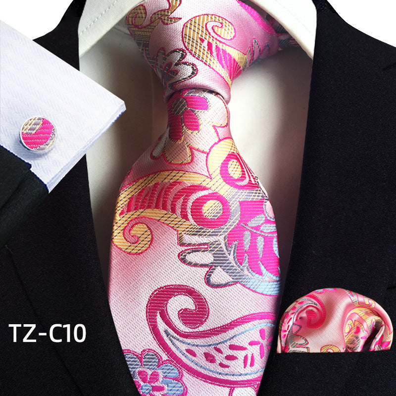 Men's Tie Pocket Towel Cuffs Three Piece Suit