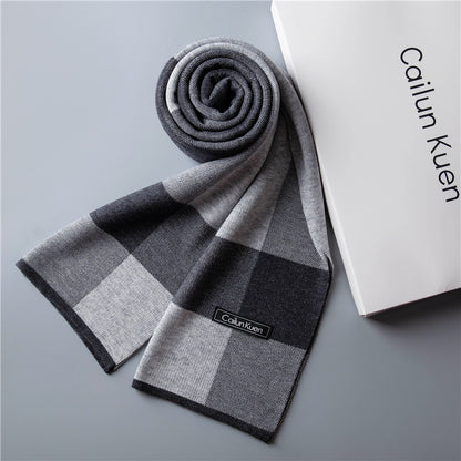 Trendy Warm Knitted Bib Winter High-end Leisure