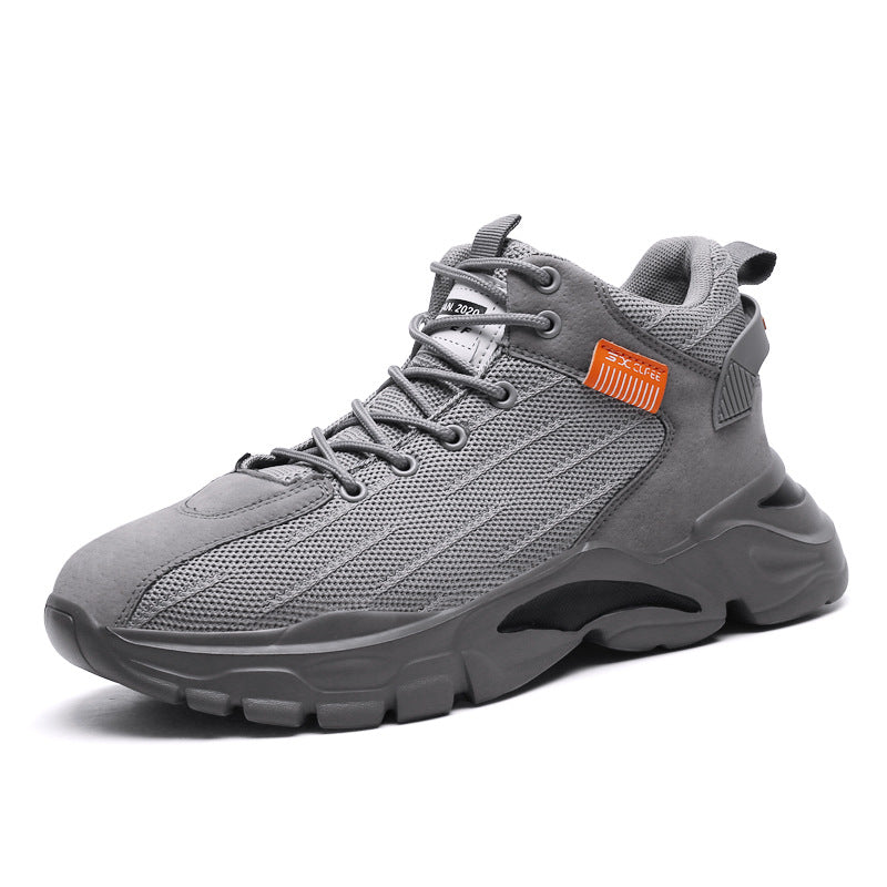 New High-top Flying Woven Sports Men's Shoes