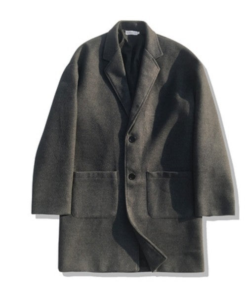 Mid-length Coat Men's Slim
