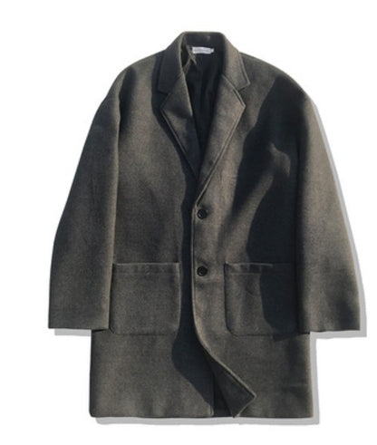 Mid-length Coat Men's Slim