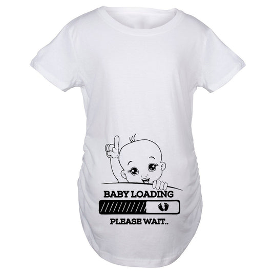 Maternity Fashion Print Short Sleeve