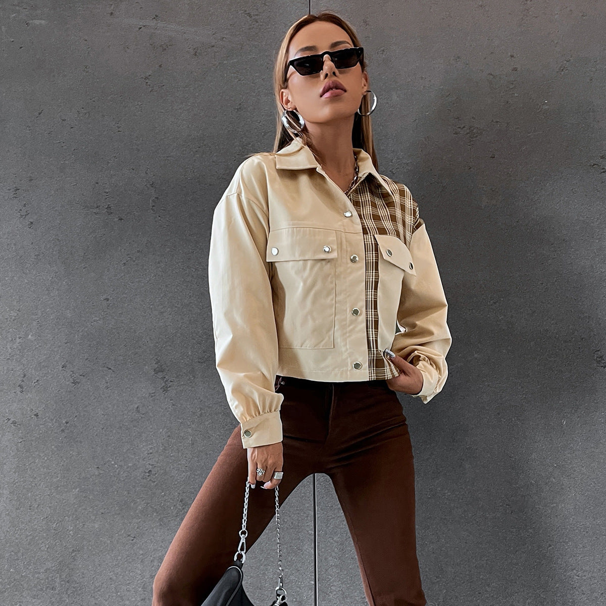 Loose And Casual Single-breasted Lapel Coat
